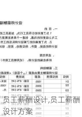 员工薪酬设计,员工薪酬设计方案-第3张图片-安安范文网