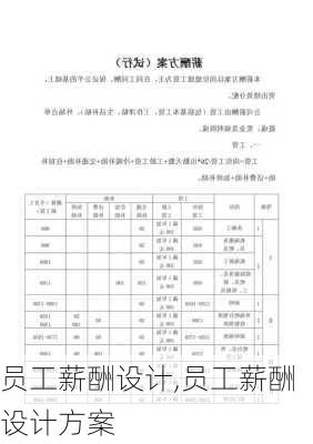 员工薪酬设计,员工薪酬设计方案-第2张图片-安安范文网