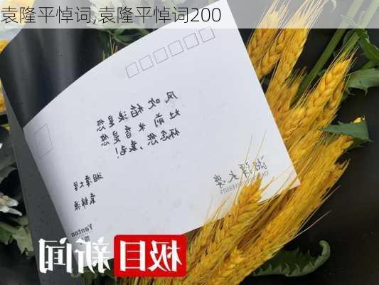 袁隆平悼词,袁隆平悼词200-第2张图片-安安范文网