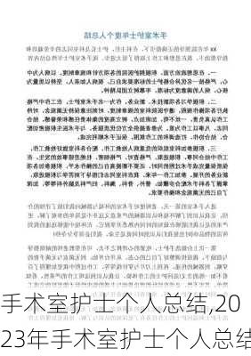 手术室护士个人总结,2023年手术室护士个人总结-第1张图片-安安范文网