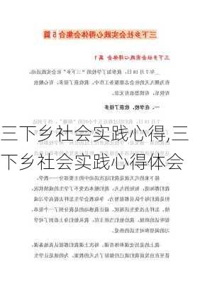 三下乡社会实践心得,三下乡社会实践心得体会-第3张图片-安安范文网