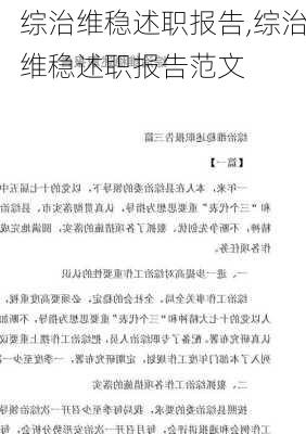 综治维稳述职报告,综治维稳述职报告范文-第3张图片-安安范文网