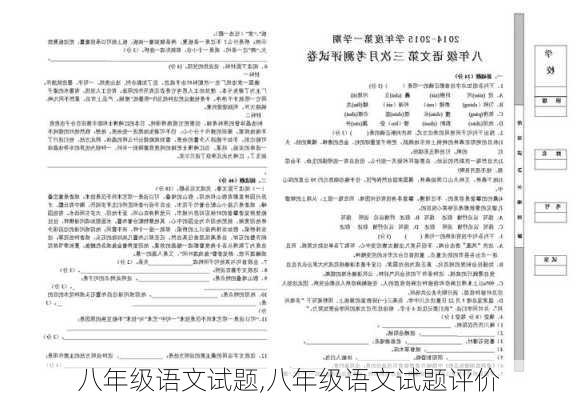 八年级语文试题,八年级语文试题评价-第2张图片-安安范文网