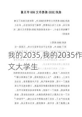 我的2035,我的2035作文大学生-第2张图片-安安范文网