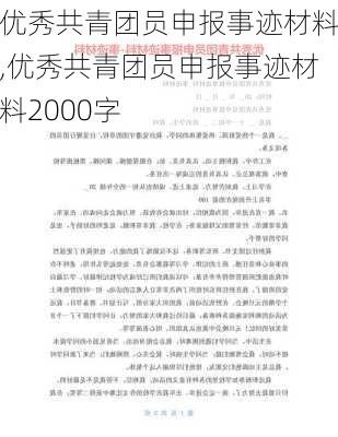 优秀共青团员申报事迹材料,优秀共青团员申报事迹材料2000字-第2张图片-安安范文网