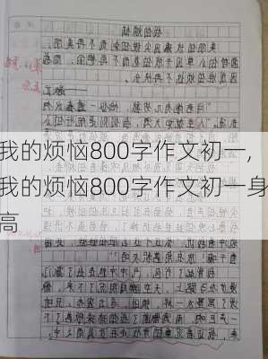 我的烦恼800字作文初一,我的烦恼800字作文初一身高-第2张图片-安安范文网