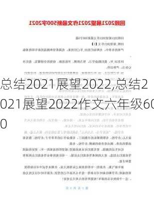 总结2021展望2022,总结2021展望2022作文六年级600-第1张图片-安安范文网