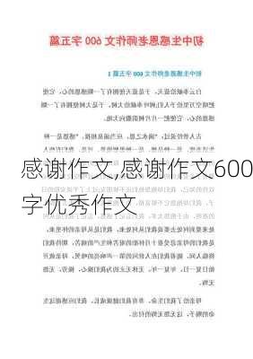 感谢作文,感谢作文600字优秀作文-第1张图片-安安范文网