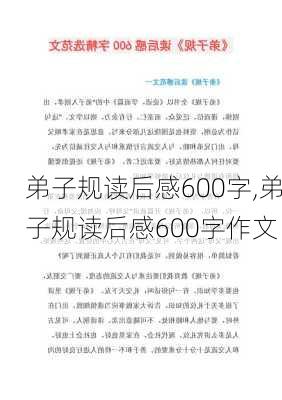 弟子规读后感600字,弟子规读后感600字作文-第1张图片-安安范文网