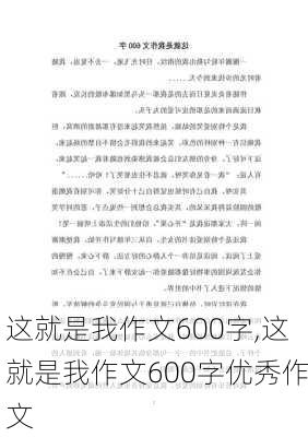 这就是我作文600字,这就是我作文600字优秀作文-第3张图片-安安范文网