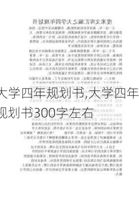 大学四年规划书,大学四年规划书300字左右-第2张图片-安安范文网