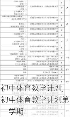 初中体育教学计划,初中体育教学计划第一学期-第2张图片-安安范文网