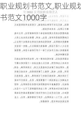 职业规划书范文,职业规划书范文1000字-第1张图片-安安范文网