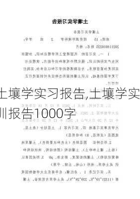 土壤学实习报告,土壤学实训报告1000字-第3张图片-安安范文网