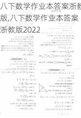 八下数学作业本答案浙教版,八下数学作业本答案浙教版2022-第1张图片-安安范文网