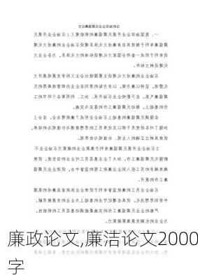 廉政论文,廉洁论文2000字-第2张图片-安安范文网