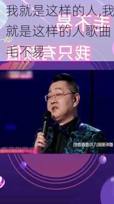 我就是这样的人,我就是这样的人歌曲 毛不易-第2张图片-安安范文网