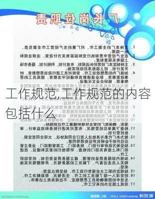 工作规范,工作规范的内容包括什么-第1张图片-安安范文网