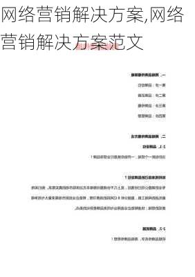 网络营销解决方案,网络营销解决方案范文