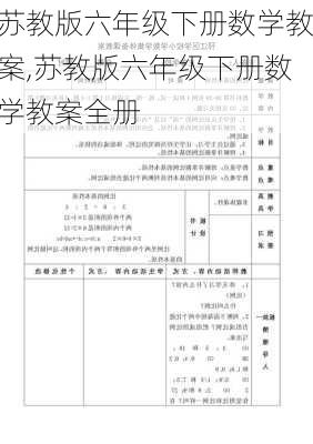 苏教版六年级下册数学教案,苏教版六年级下册数学教案全册-第3张图片-安安范文网