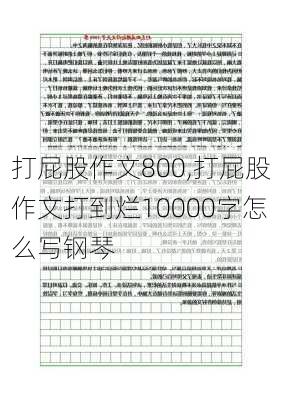 打屁股作文800,打屁股作文打到烂10000字怎么写钢琴-第3张图片-安安范文网