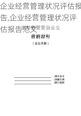 企业经营管理状况评估报告,企业经营管理状况评估报告范文-第1张图片-安安范文网