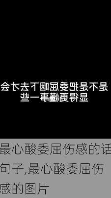 最心酸委屈伤感的话句子,最心酸委屈伤感的图片-第3张图片-安安范文网