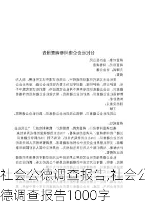 社会公德调查报告,社会公德调查报告1000字-第3张图片-安安范文网