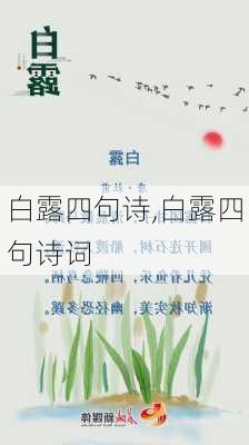 白露四句诗,白露四句诗词