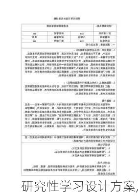 研究性学习设计方案,-第1张图片-安安范文网