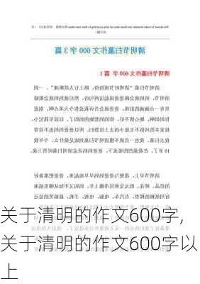 关于清明的作文600字,关于清明的作文600字以上-第3张图片-安安范文网