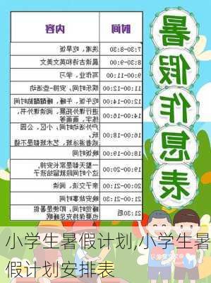 小学生暑假计划,小学生暑假计划安排表-第2张图片-安安范文网