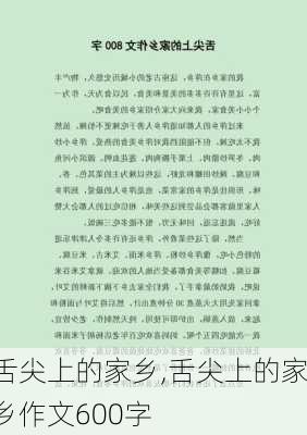 舌尖上的家乡,舌尖上的家乡作文600字-第2张图片-安安范文网