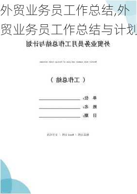 外贸业务员工作总结,外贸业务员工作总结与计划-第2张图片-安安范文网