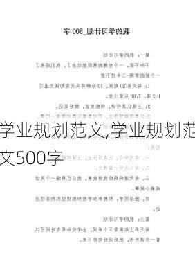 学业规划范文,学业规划范文500字-第3张图片-安安范文网