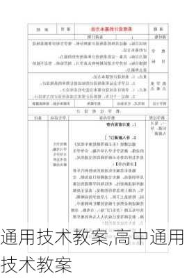 通用技术教案,高中通用技术教案-第3张图片-安安范文网