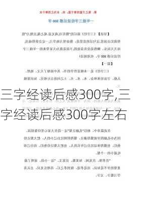 三字经读后感300字,三字经读后感300字左右-第2张图片-安安范文网