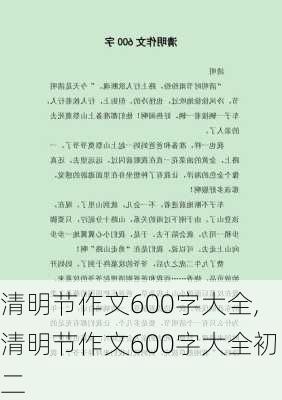 清明节作文600字大全,清明节作文600字大全初二-第1张图片-安安范文网