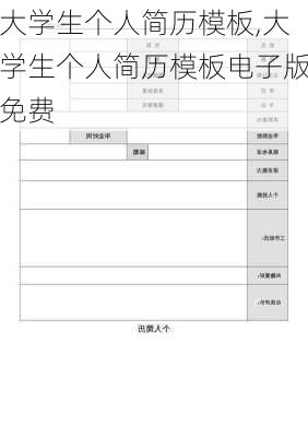 大学生个人简历模板,大学生个人简历模板电子版免费