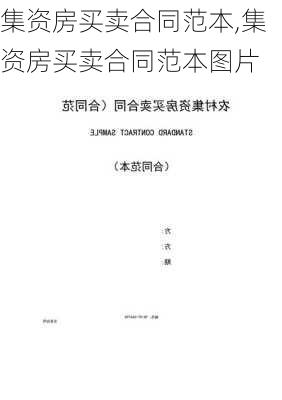 集资房买卖合同范本,集资房买卖合同范本图片-第2张图片-安安范文网