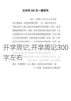 开学周记,开学周记300字左右-第3张图片-安安范文网