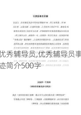 优秀辅导员,优秀辅导员事迹简介500字-第2张图片-安安范文网