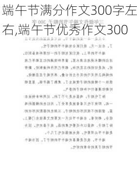 端午节满分作文300字左右,端午节优秀作文300-第3张图片-安安范文网