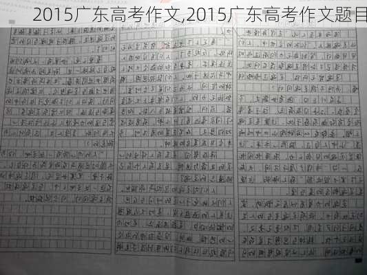 2015广东高考作文,2015广东高考作文题目-第3张图片-安安范文网