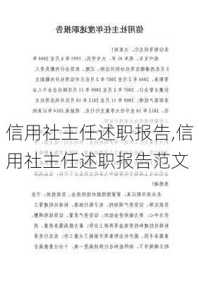 信用社主任述职报告,信用社主任述职报告范文-第2张图片-安安范文网