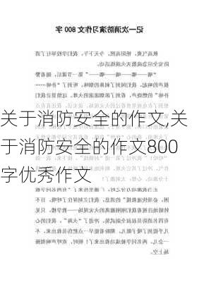 关于消防安全的作文,关于消防安全的作文800字优秀作文-第3张图片-安安范文网