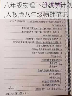 八年级物理下册教学计划,人教版八年级物理笔记-第1张图片-安安范文网