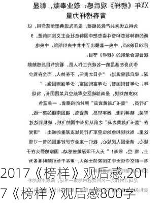 2017《榜样》观后感,2017《榜样》观后感800字-第2张图片-安安范文网