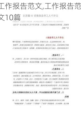 工作报告范文,工作报告范文10篇-第3张图片-安安范文网