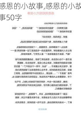 感恩的小故事,感恩的小故事50字-第3张图片-安安范文网